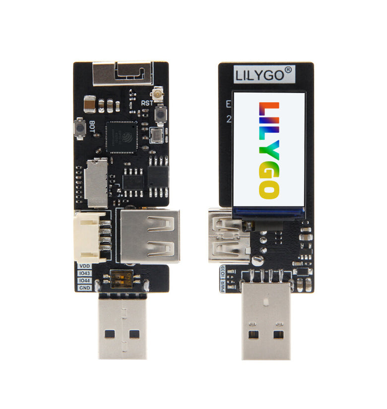 LILYGO T-Dongle ESP32-S2 Development Board Wireless WIFI Module OTG Male Female Interface 1.14 inch LCD Display Support TF Card