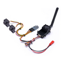 EWRF Long Range 5.8Ghz 2W FPV Wireless Transmitter 2000mW VTX with Dual Video FPV Camera 2.1mm CMOS 1200TVL for RC Drone