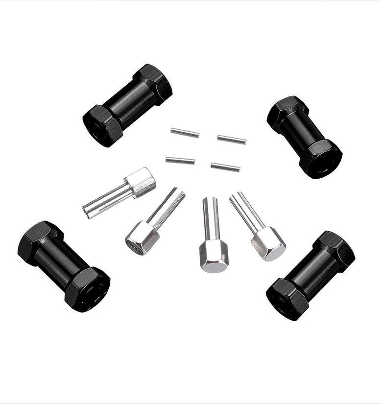 12mm Wheel Hub Hexagonal Coupler Drive Adapter 25mm Extension For 1/10 RC Crawler SCX10 WRAITH RC Car Parts