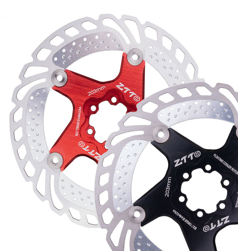 ZTTO 140/160/180/203mm Aluminum Alloy Steel Metal Heat Dissipation Six Spike Disks Bicycle Floating Discs Mountain Bike Floating Discs
