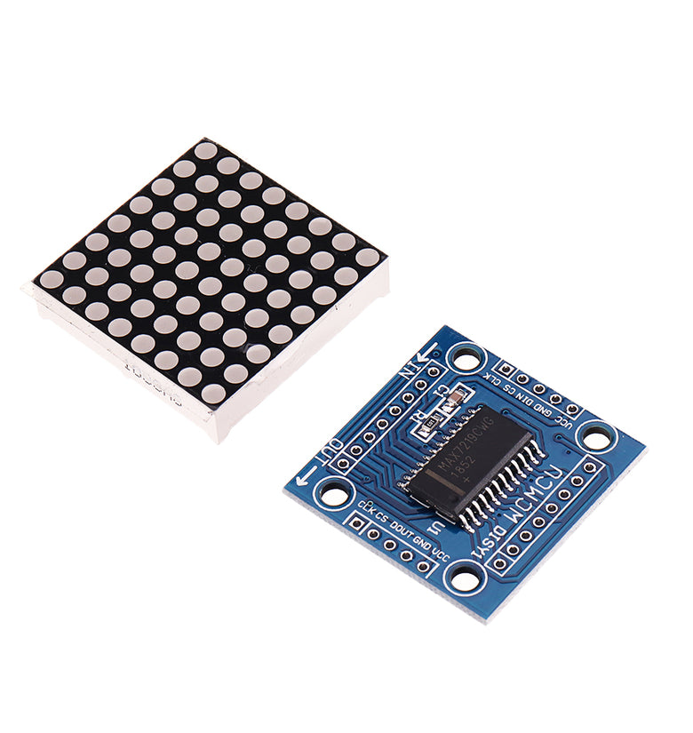 MAX7219 Dot Matrix Module Microcontroller LED Module Display Module for DIY Projects - Kit