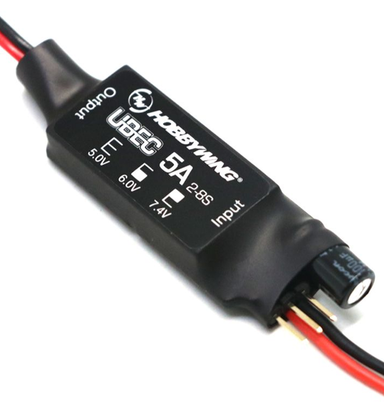 Hobbywing 5A UBEC High Voltage Regulator Module 2-8S 5V 6V 7.4V Adjustable BEC For Fixed Wing RC Airplane