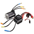 Racerstar 3650 Sensorless Brushless Waterproof Motor 60A ESC for 1/10 RC Off-Road Truck Truggy Cars