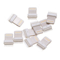 10PCS USB Apple 16pin Male Wide-Foot Round Rubber (7.3mm*1.5mm) Splint 0.8mm Square Head Integrated Plug