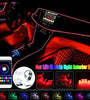Full Car 8M RGB Ambient Fiber Optic Atmosphere Light Interior Light Wireless