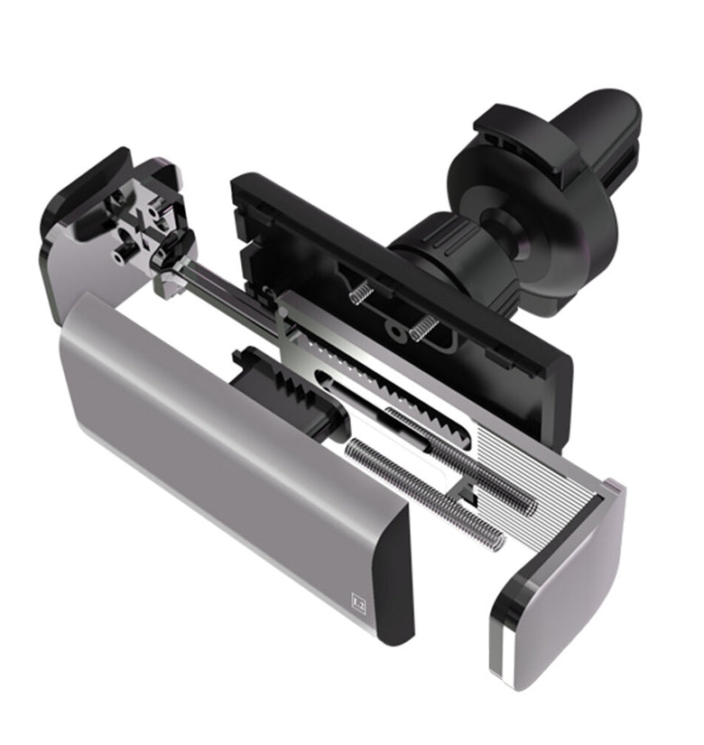 [Upgrade Version] Bakeey L2 360 Rotation Low Noise Auto Lock Car Air Vent Mount Holder for 4.7-6.5 inch Mobile Phone for iPhone 12 / POCO F2 Pro / POCO X3 NFC