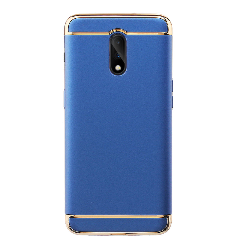 Bakeey Ultra-thin 3 in 1 Plating Frame Splicing PC Hard Protective Case For OnePlus 6T