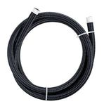 Black Fuel Hose Oil Gas Line Nylon/Stainless Steel Braided, AN6 -6AN