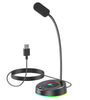 Lenovo Lecoo MC01 Wired Microphone Colorful Light Effect 360  Flexible Microphone for Tablet PC Computer