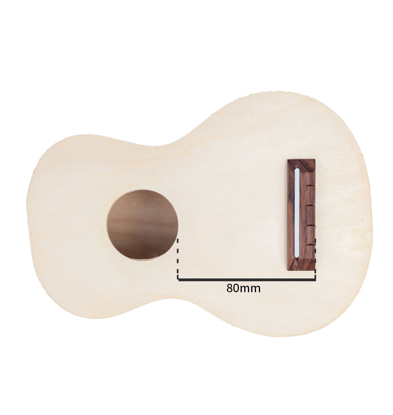 NAOMI 1 Set 21'' Soprano Unfinished Ukulele DIY Kit Maple Plywood Body Hawaii Guitar Ukulele Handwork SET Support Painting