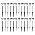 24PCS LED Solar Lawn Path Light Stainless Steel Waterproof Garden Landscape Lamp for Home Street Decor