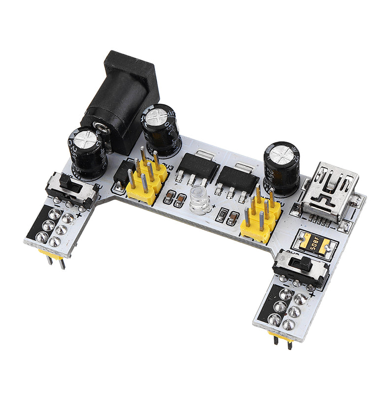 MB102 2 Channel 3.3V 5V Breadboard Power Supply Module White Breadboard Dedicated Power Module MB-102 Solderless Bread Board