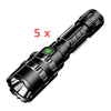 5pcs BIKIGHT 1102 L2 5Modes 1600 Lumens USB Rechargeable Camping Hunting LED Flashlight 18650