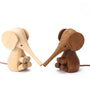 Adjustable Handicraft Elephant Wooden Animal Doll Smooth Surface Home Decorations Gift