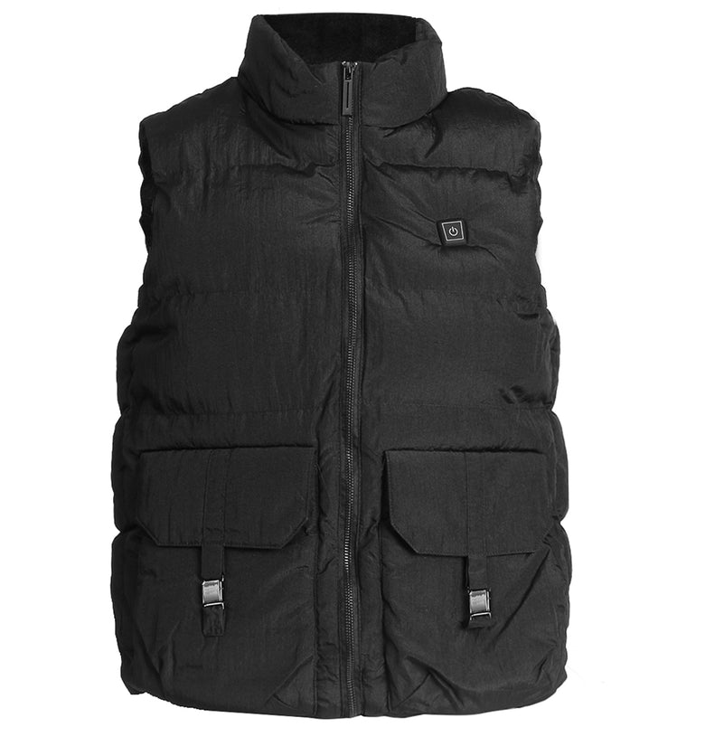 USB Electric Men's Heated Coat Heating Vest Jacket Thermostatic Cloth Winter Warming