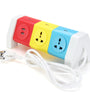 Alardor ALD-3W6KLU 250V Rotating Socket Intelligent Patch Panel USB Plug Board Power Strip
