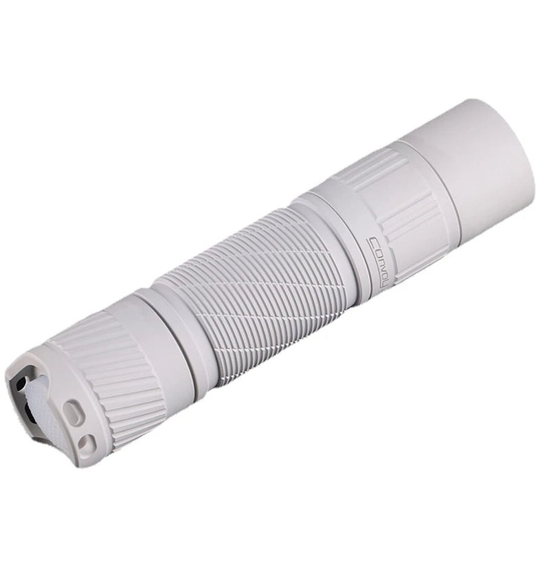 MAO Convoy S2+ 519A LED High CRI 18650 Flashlight Orange Peel Flooding Light 12 Groups Modes Compact LED Torch