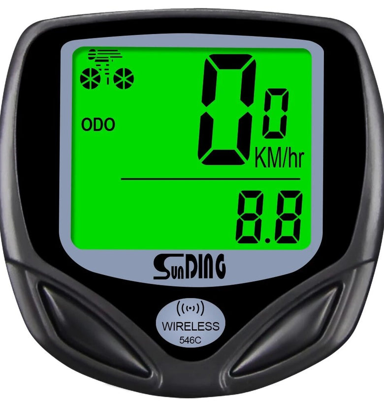 Sunding SD-546C Bike Computer Wireless Stopwatch Bicycle Speedometer Computers Bike Cycling Digital Odometer LCD Backlight