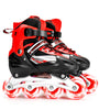 3 Sizes Kids Adjustable Roller Skate with LED Flashing Wheels Girl Boy Roller Shoes Inline Skates for Children&Adult