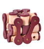 Adult Classical Wooden Toys Educational Toys Kongming Lock Chain IQ Brain Teaser