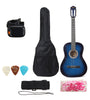 Zebra 39 Inch Classical Guitar Kit for Beginner with Bag,Strap,Pick and Guitar Beginner Teaching Aid