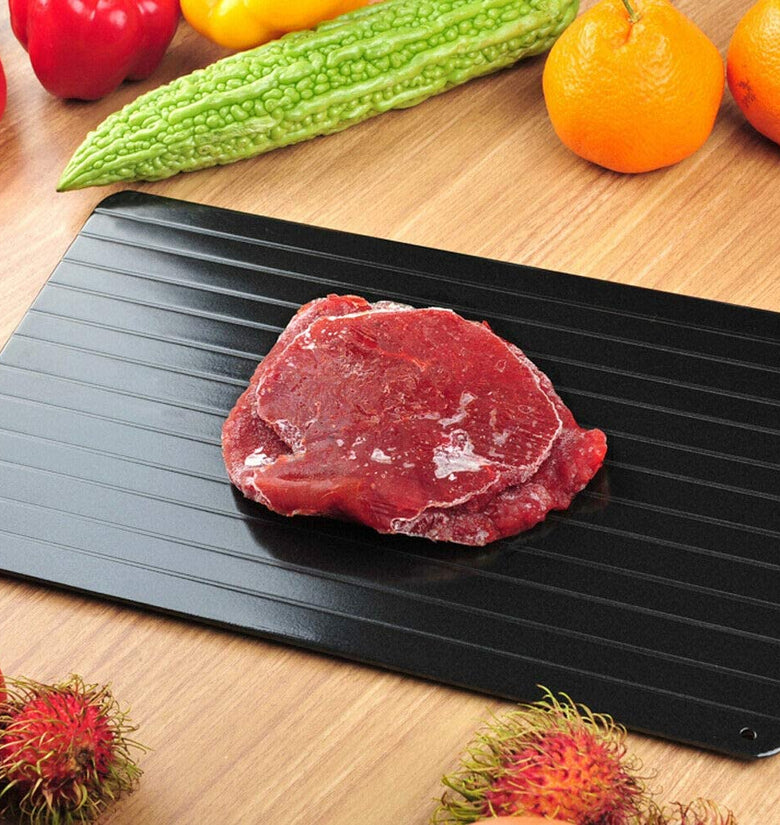 Defrosting Tray Thawing Plate Frozen Food Faster and Safer Way to Defrost Meat or Frozen Food Plate