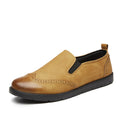 Men's Business Casual Loafers Chelsea Slip On Work Dress Hand Stitching Shoes