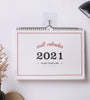 2021 Wall Calendar Weekly Monthly Planner Agenda Organizer Home Office Desktop Ornament for Schedule Daily Record