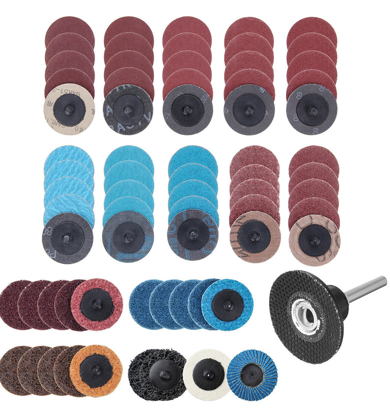 Drillpro 70pcs Sanding Discs Set 2 Type R Roll Lock Discs Pads Sandi HappyFish .za