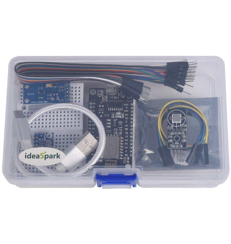 AOQDQDQD ESP8266 Weather Station Kit with Temperature Humidity Atmosphetic Pressure Light Sensor 0.96 Display for Arduino IDE IoT Starter