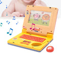 Kids Laptop Electronic Toys Educational Learning Computer Sound Rose Red Yellow Plastic Mouse Keyboard Fun Music