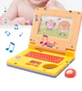 Kids Laptop Electronic Toys Educational Learning Computer Sound Rose Red Yellow Plastic Mouse Keyboard Fun Music