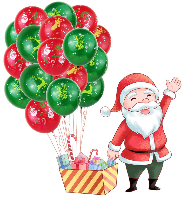 53Pcs Christmas Decorations Set Santa Claus Snowman Bells Tree Decorations Photo Props Christmas Party Supplies