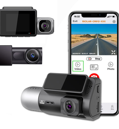 Mini Dual DVR Dashboard Camera Records Front and Back HD Video