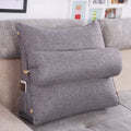 Adjustable Triangle Cushion PP Cotton Washable with Side Pocket Design for Home Textiles