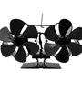 12 Blades Heat Powered Stove Fan Fireplace Heat Powered Eco-Friendly Fan Portable Heater Efficient Heat