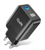 [GaN Tech]Uslion 65W 2-Port USB PD Charger Dual 33W USB-A PD3.0 QC3.0 PPS Fast Charging Wall Charger Adapter EU Plug US Plug UK Plug for iPhon13 for Xiaomi 12 for Redmi K30 Pro for Samsung Galaxy S21