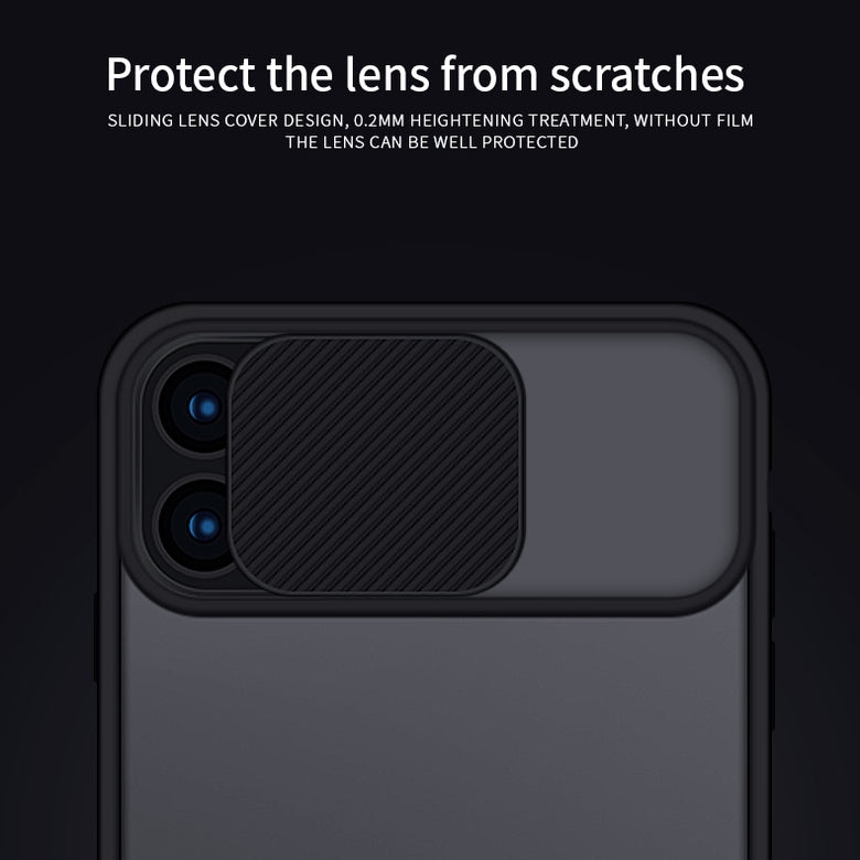 Mofi Anti-Hacker Peeping Sliding Lens Protection Cover Anti-scratch Translucent Protective For iPhone 12 Pro Max 6.7 Inch