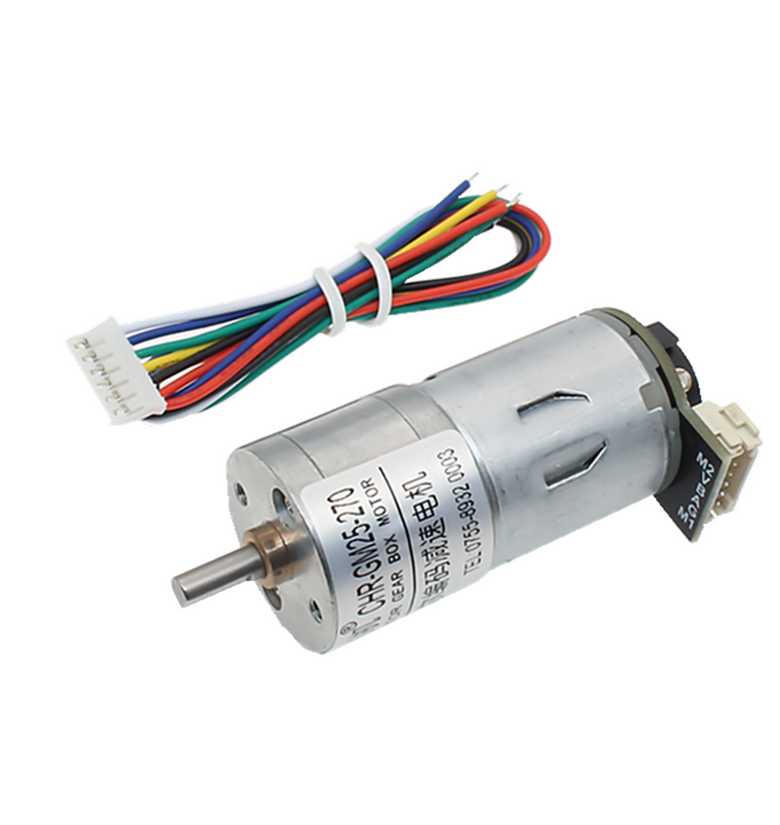 Chihai CHR-GM25-270ABHL DC7.4V Hall Encoder DC Gear Motor with Encoder Speed Dial Reducer