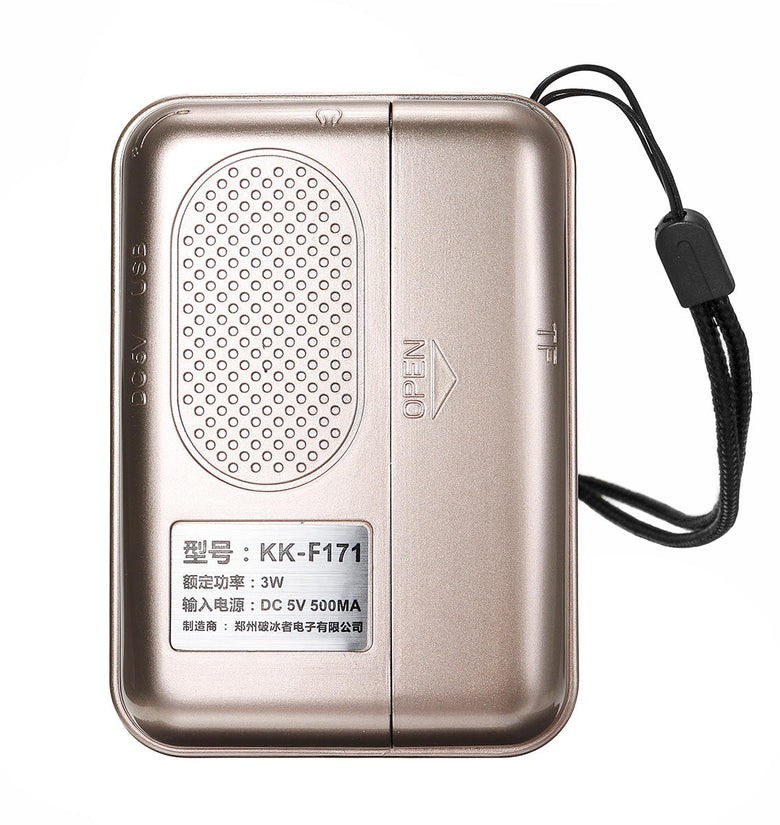 LCD Digital FM Pocket Radio Speaker USB TF Card MP3 Music Player