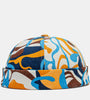 Collrown Unisex Cotton Colorful Graffiti Pattern Printing Retro Fashion Sunshade Brimless Beanie Landlord Cap Skull Cap