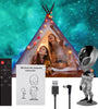 Alien Star Projector Lamp Alien Nebula Light Voice Interactive Galaxy Starry Night Light Home Decor Kids Birthday Gift
