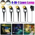 4Pcs LED Lawn Light Outdoor Garden Pathway Spotlights Landscape Lamp Waterproof