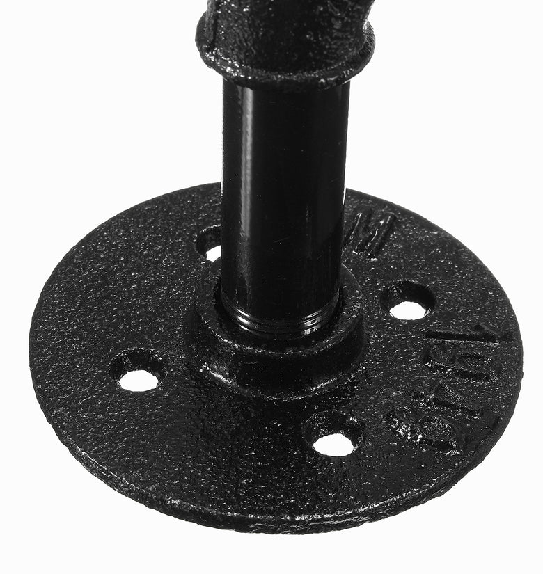 Industrial Rustic Style Iron Pipe Wall Mount Toilet Tissue Paper Roll Holder Towel Bar