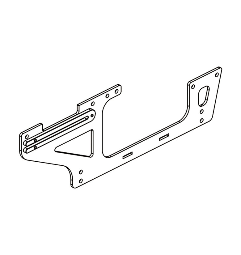 OMPHOBBY M2 RC Helicopter Parts Carbon Fiber Right-Lower Main Frame