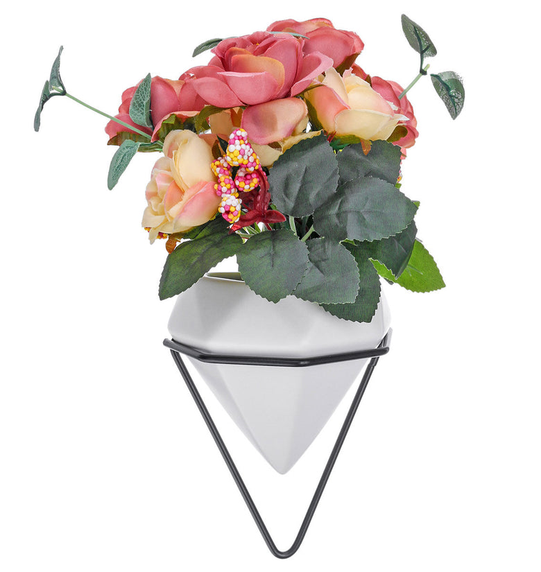 Marble Pattern Wall-Mounted Flower Pots Creative Hanging Plant Flower Pot