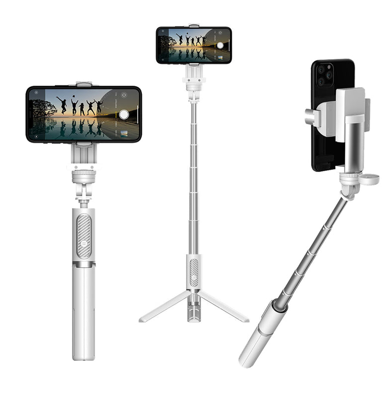 Capture Q Single Axis Handheld Gimbal Smartphone Stabilizer Extendable Selfie Stick with Tripod for Cellphone Vlog Video Live Streaming