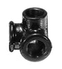 Machifit 3/4 Inch Side Outlet Malleable Iron Elbow 90 Threaded Cross Pipes Fittings Connector