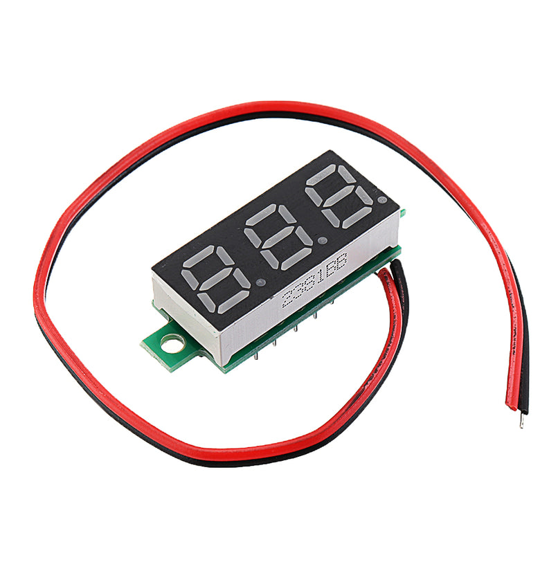 Geekcreit 0.28 Inch Two-wire 2.5-30V Three-wire 0-100/500V Digital Display DC Voltmeter Adjustable Voltage Meter