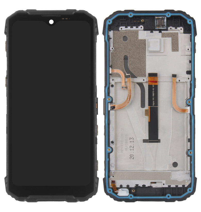 DOOGEE Original for Doogee S96 Pro LCD Display + Touch Screen Digitizer Assembly Replacement Parts with Frame